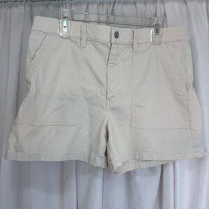 J. Crew Womens Off-White Cotton Chino Shorts Size 31